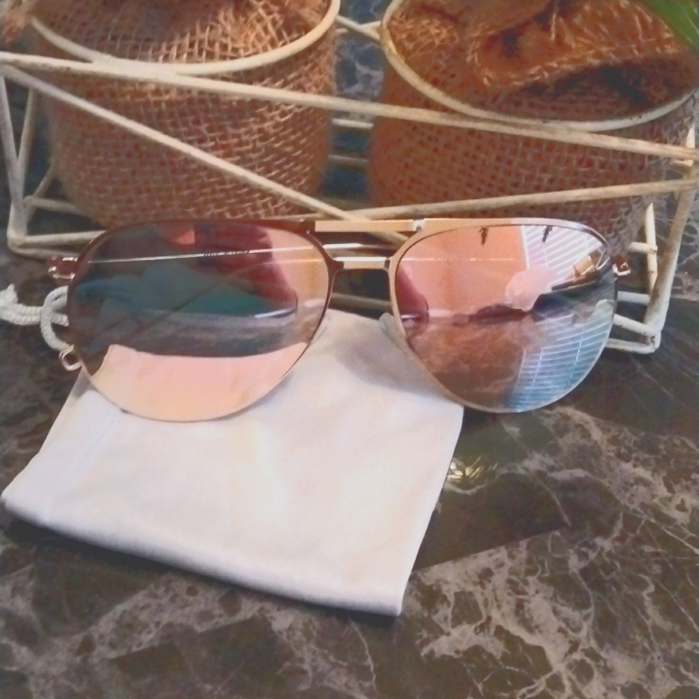 All pink summer sunglasses